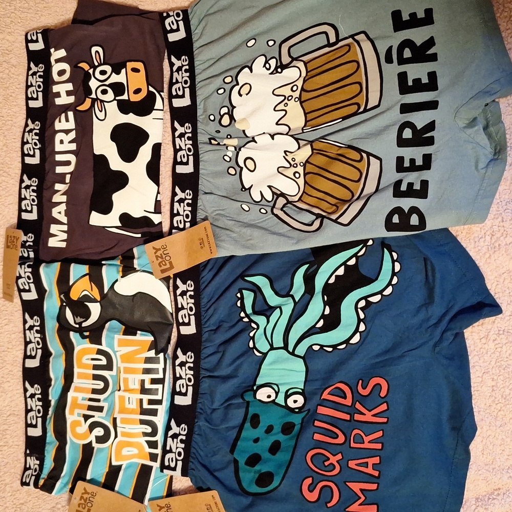 Lazy One set of 4 Boxers
